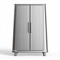Metal storage cabinet with two doors and adjustable shelves 80 x 50 x 120cm