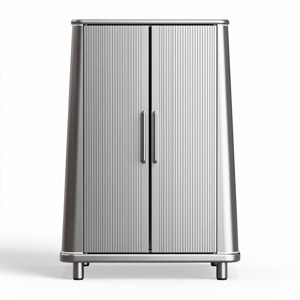 Metal storage cabinet with two doors and adjustable shelves 80 x 50 x 120cm