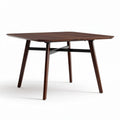 Square dining table with wooden top and metal legs 80 x 80 x 75cm
