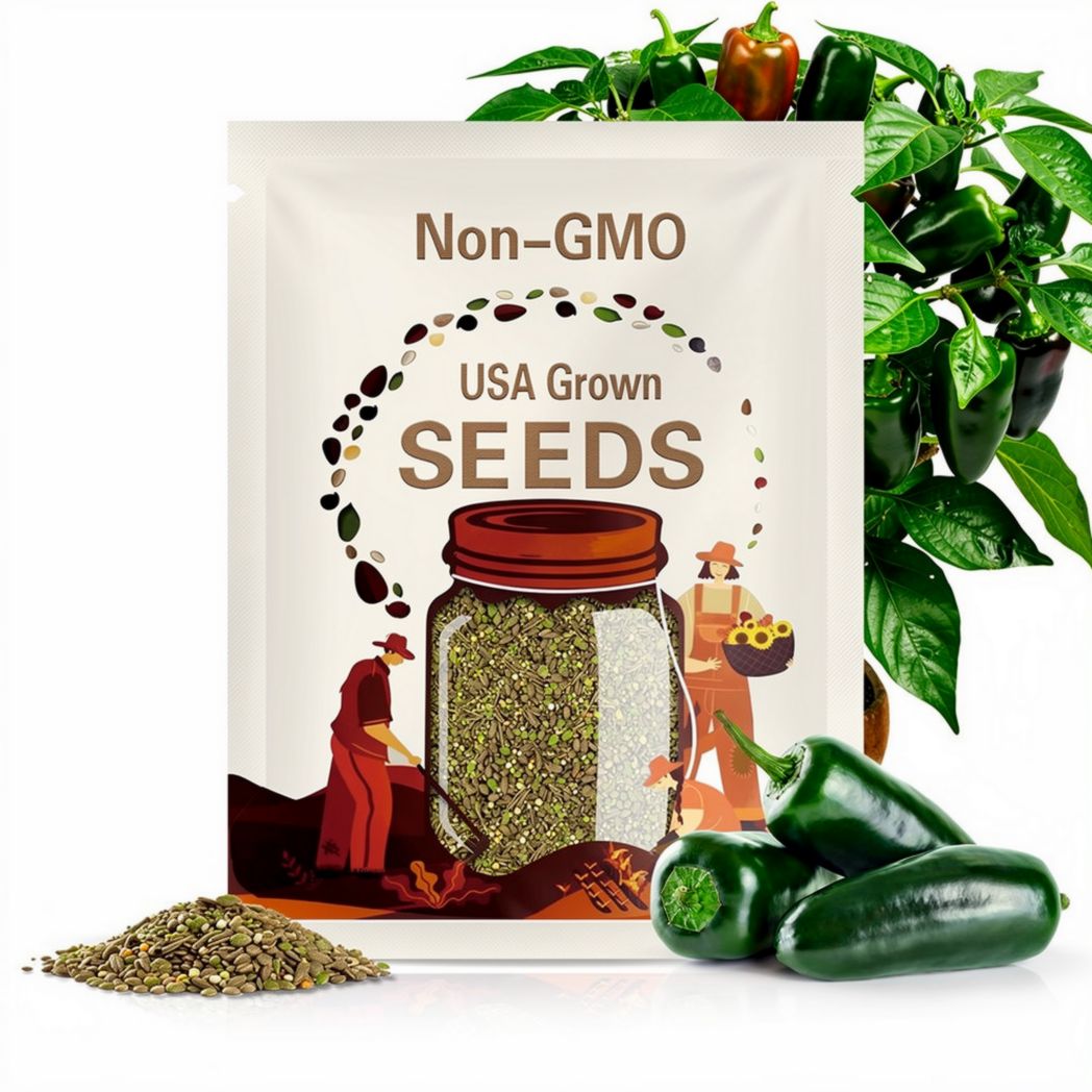 Jalapeno Seeds - Medium Spice - 10 Seeds Per Pack
