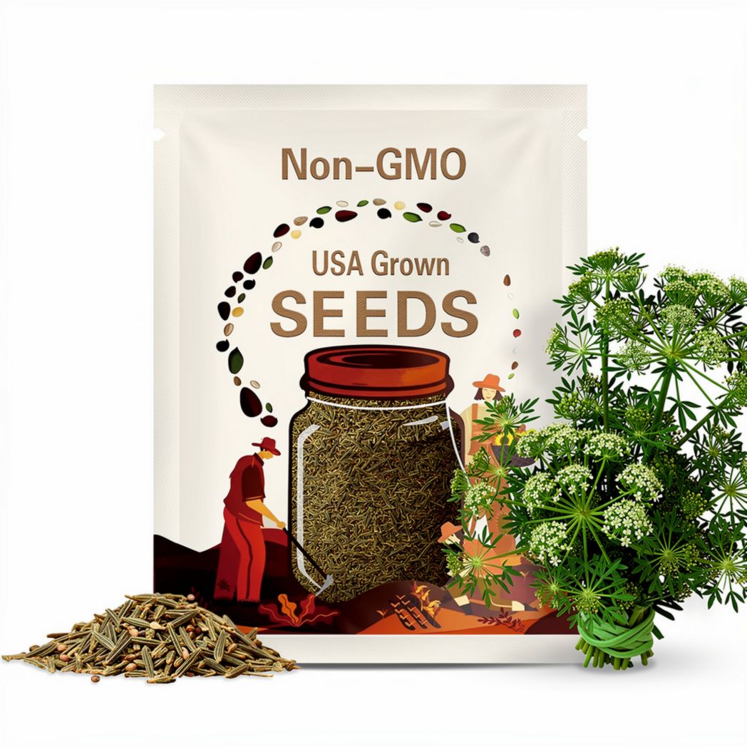 Anise Seeds | NON-GMO Heirloom Herb Seeds | Fresh Garden Seeds for Planting | Aromatic Anise for Cooking, Baking & Herbal Tea Gardens