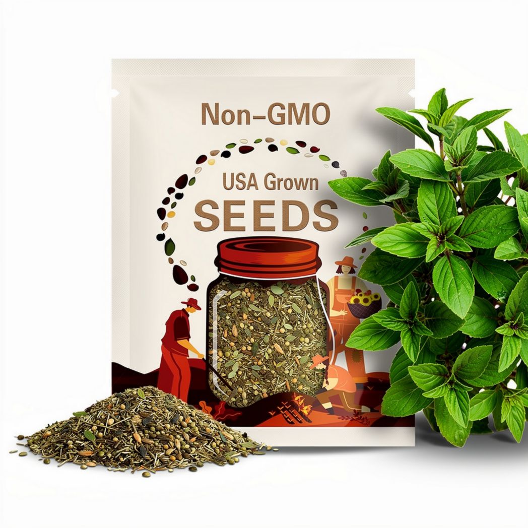 Holy Basil Seeds (Tulsi, Kapoor) – Heirloom Sacred Herb, Easy to Grow, Top Choice for Home Apothecaries & Tea | 250 Seeds