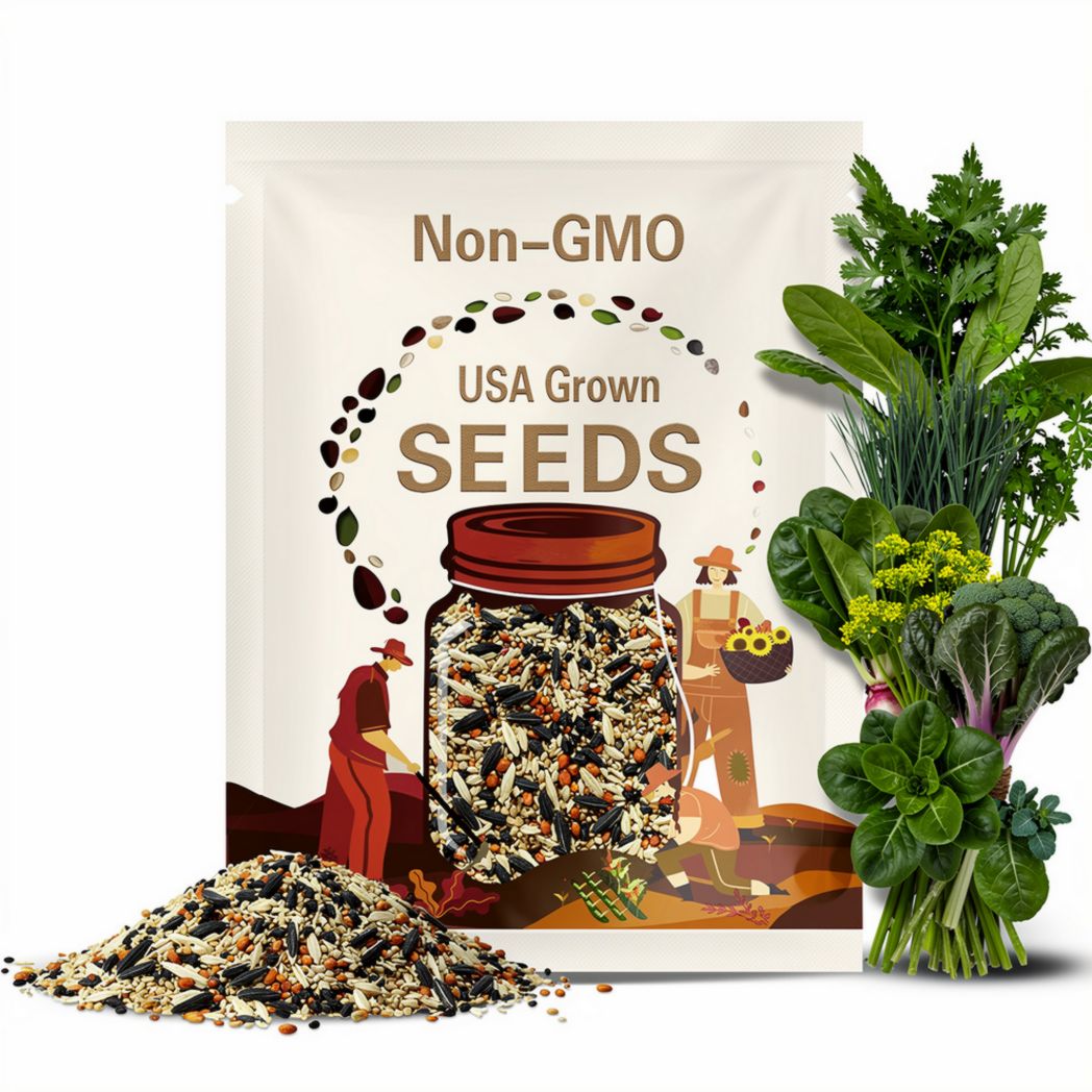 16 Vegetable & Herb Seeds Variety Pack – Non-GMO Garden Starter Kit – Fresh Packs – Basil, Kale, Broccoli and More