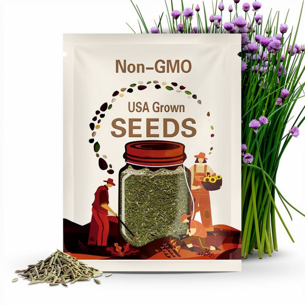 Chives | 100 Seeds | Medicinal | Culinary Herb | Heirloom | Non GMO | Allium schoenoprasum