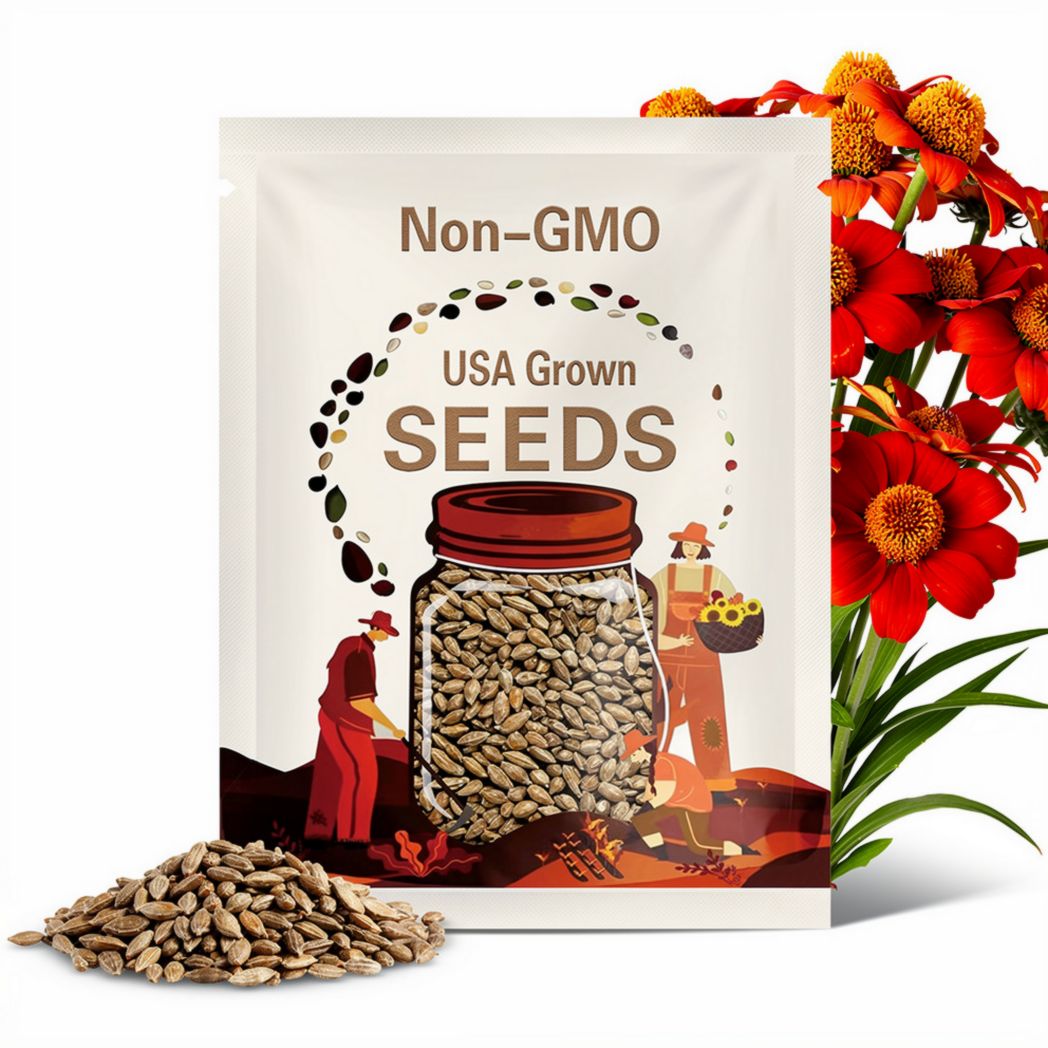 Mexican (Torch) Sunflower Seeds - Heirloom Seeds, AAS Winner, Torch Sunflower, Heat Loving, Drought Tolerant, Pollinator Friendly, Non-GMO
