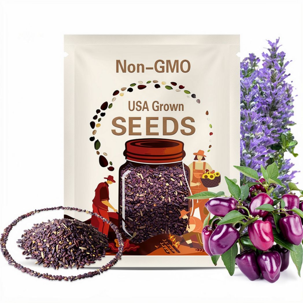 Venezuela Purple X Candy Cane Chocolate Cherry Pepper Seeds