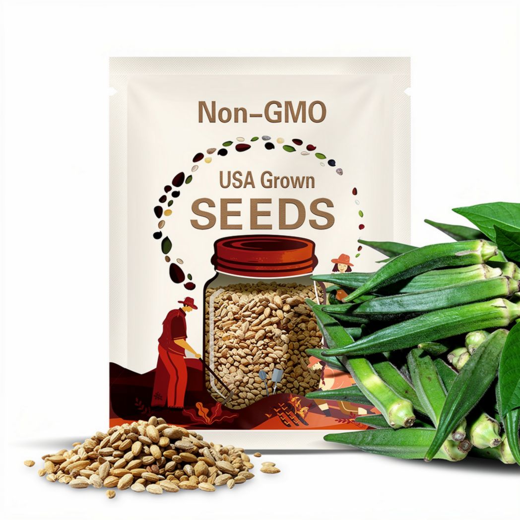 Clemson Spineless Okra Heirloom Seeds
