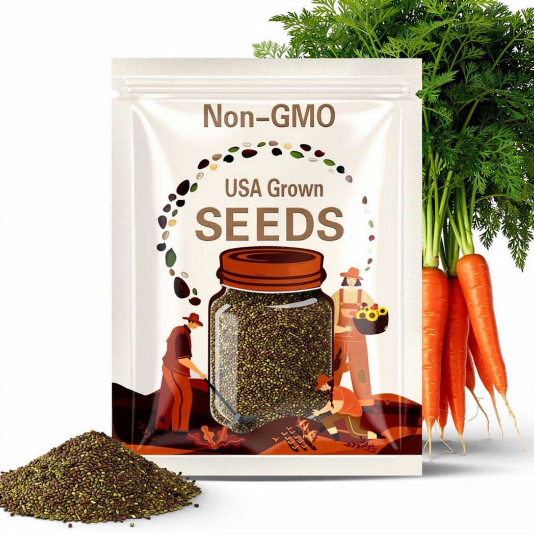 Shin Kuroda Carrot Seeds 300+ Asian Vegetable Garden NON-GMO USA