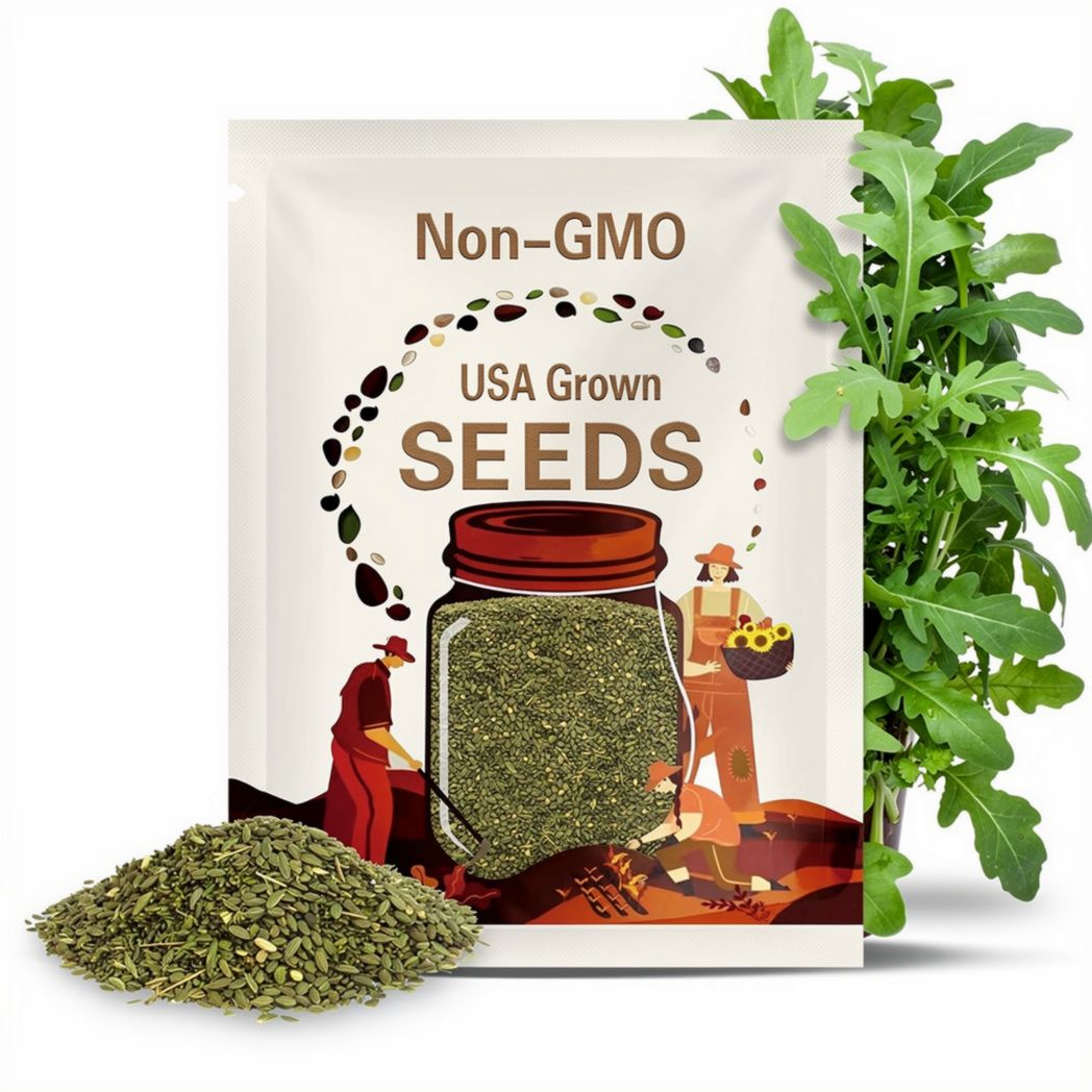 Uber Arugula Seeds // Open Pollinated, Non GMO, Eruca sativa