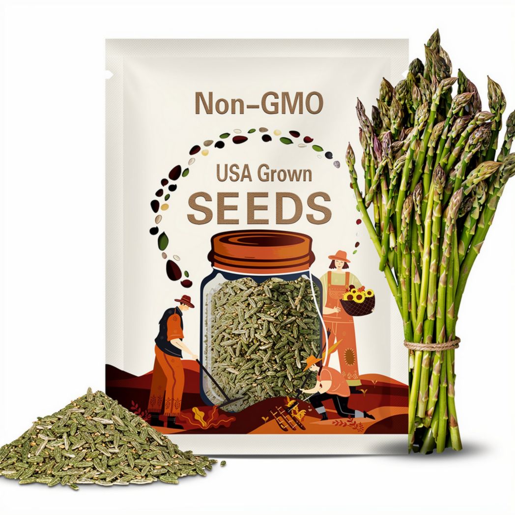 Asparagus, Mary Washington Seeds - Heirloom Seeds, Asparagus Seeds, Asparagus Officinalis, Vegetable Seeds, Open Pollinated, Non-GMO
